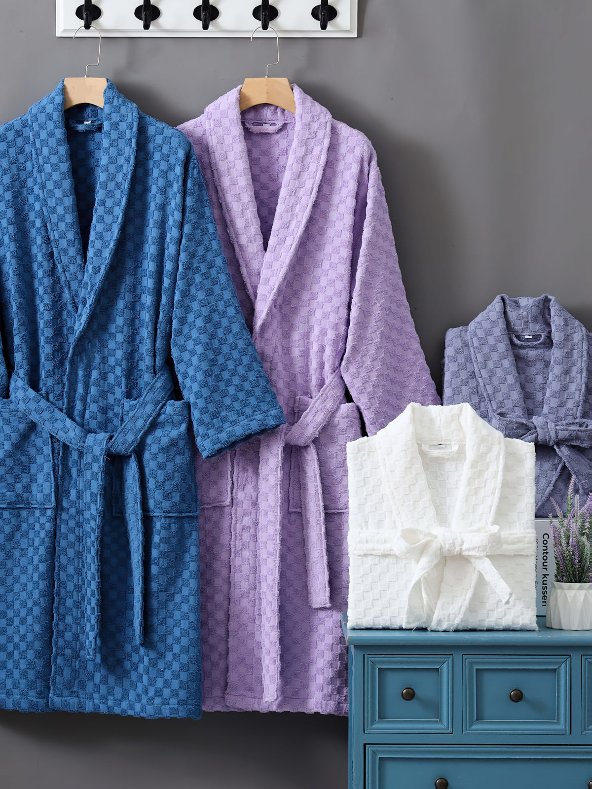Women's fleece bathrobe his and hers