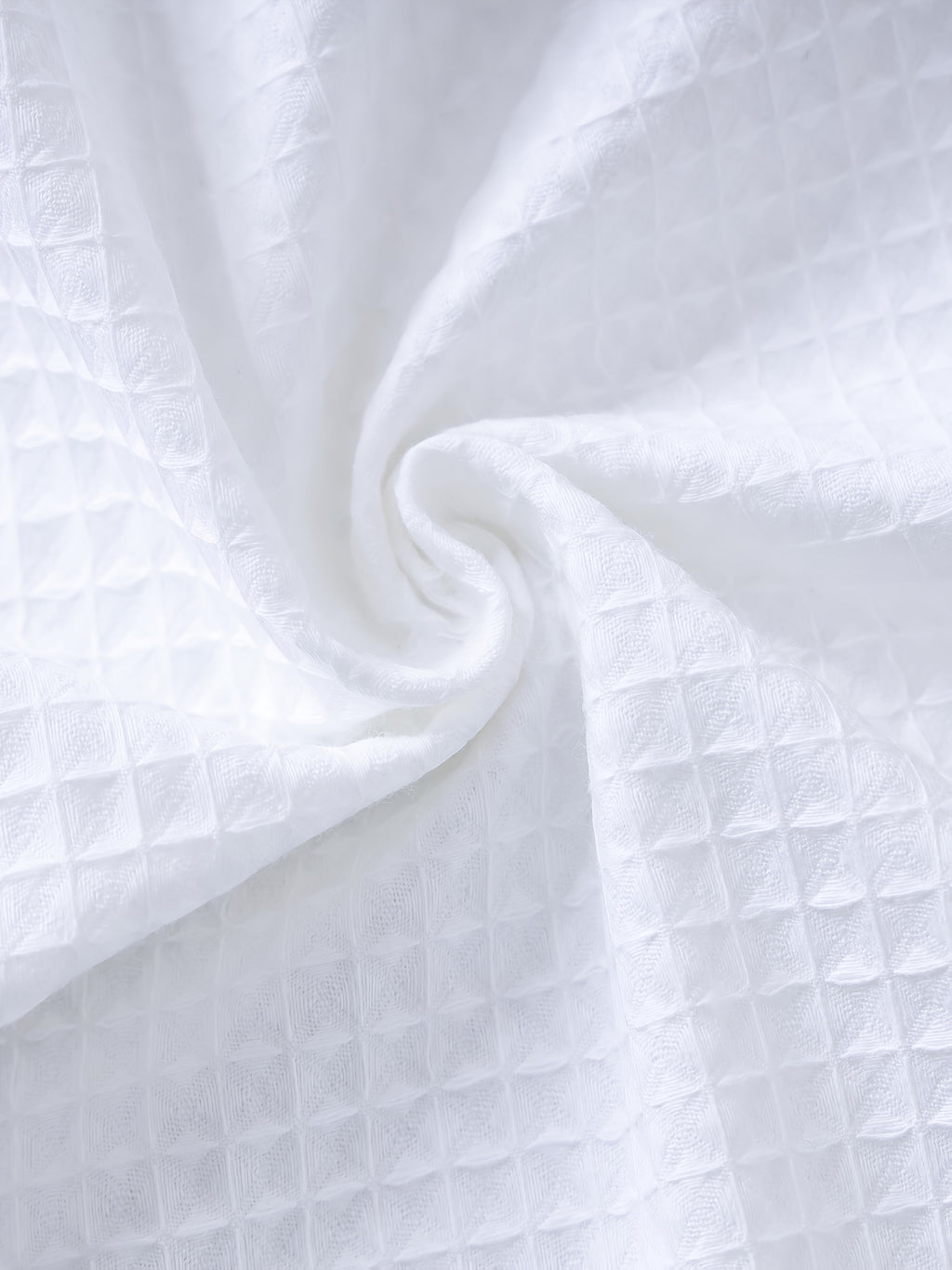 Unisex white bathrobe spa style
