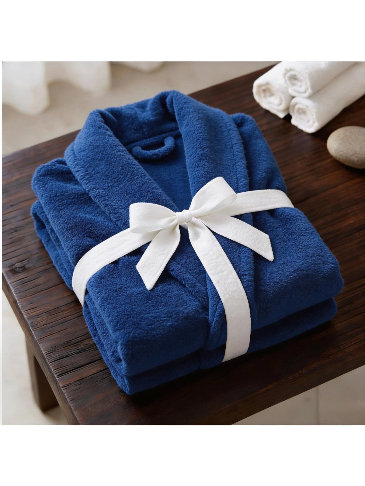 Unisex cotton bathrobe
