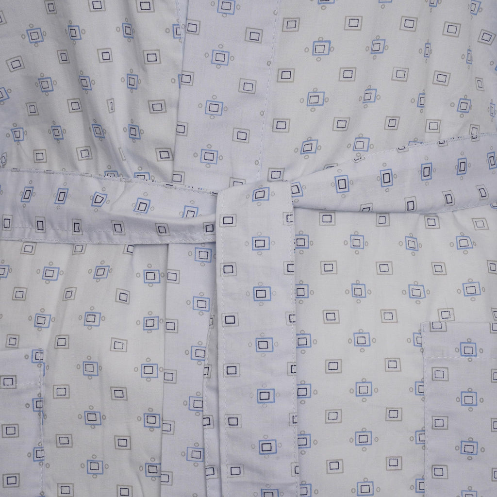 Men's long cotton bathrobe