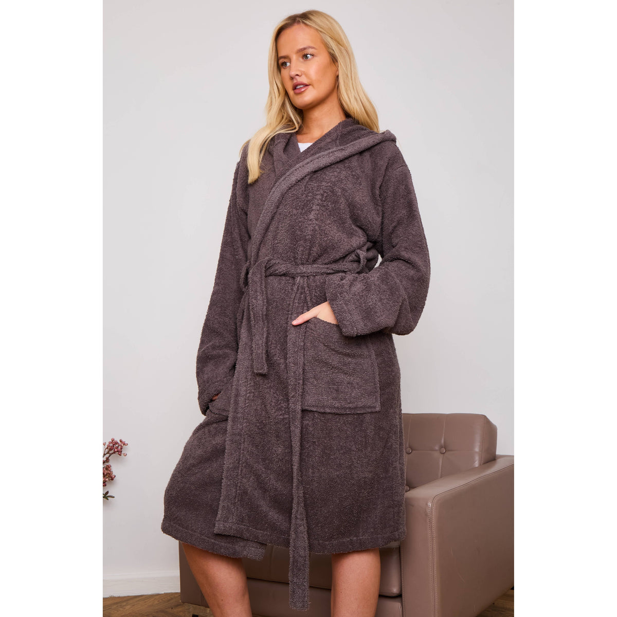 Unisex terry towelling bathrobe, luxury