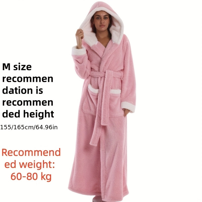 Pink Hooded Robe / M