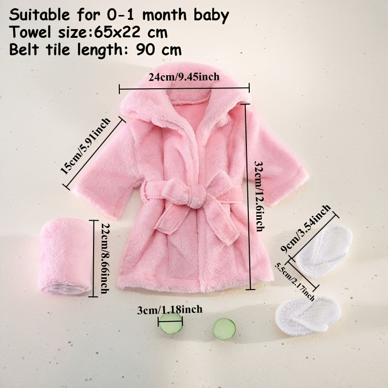 Newborn bathrobe, 5-piece set