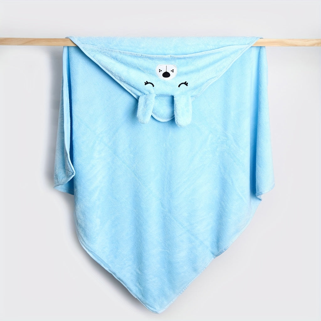 Baby hooded bathrobe