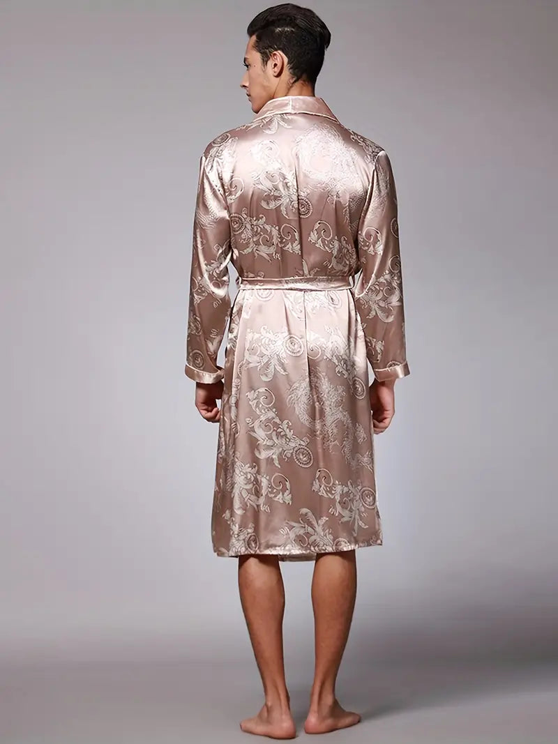 Peignoir de Luxe Doux avec Imprimé Dragon — photo 8