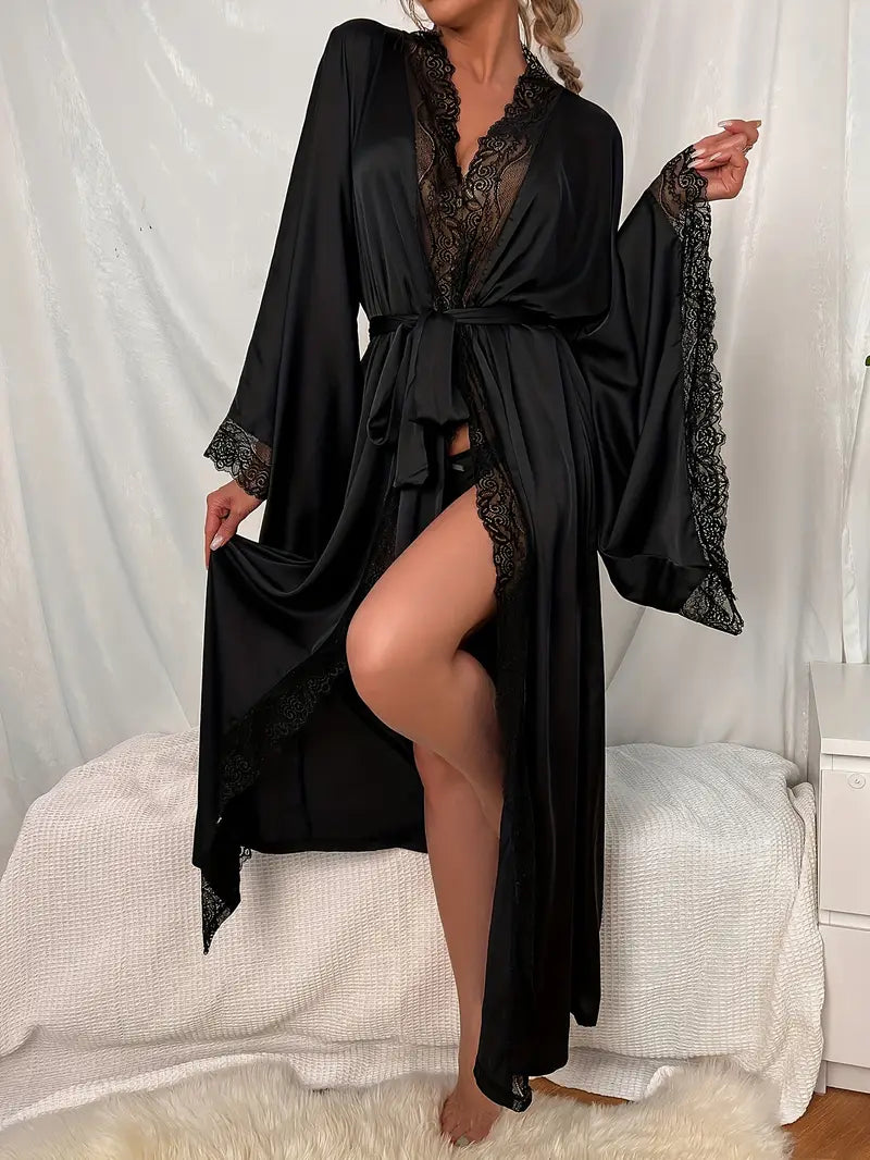 Kimono Femme Élégance Satinée — photo 3