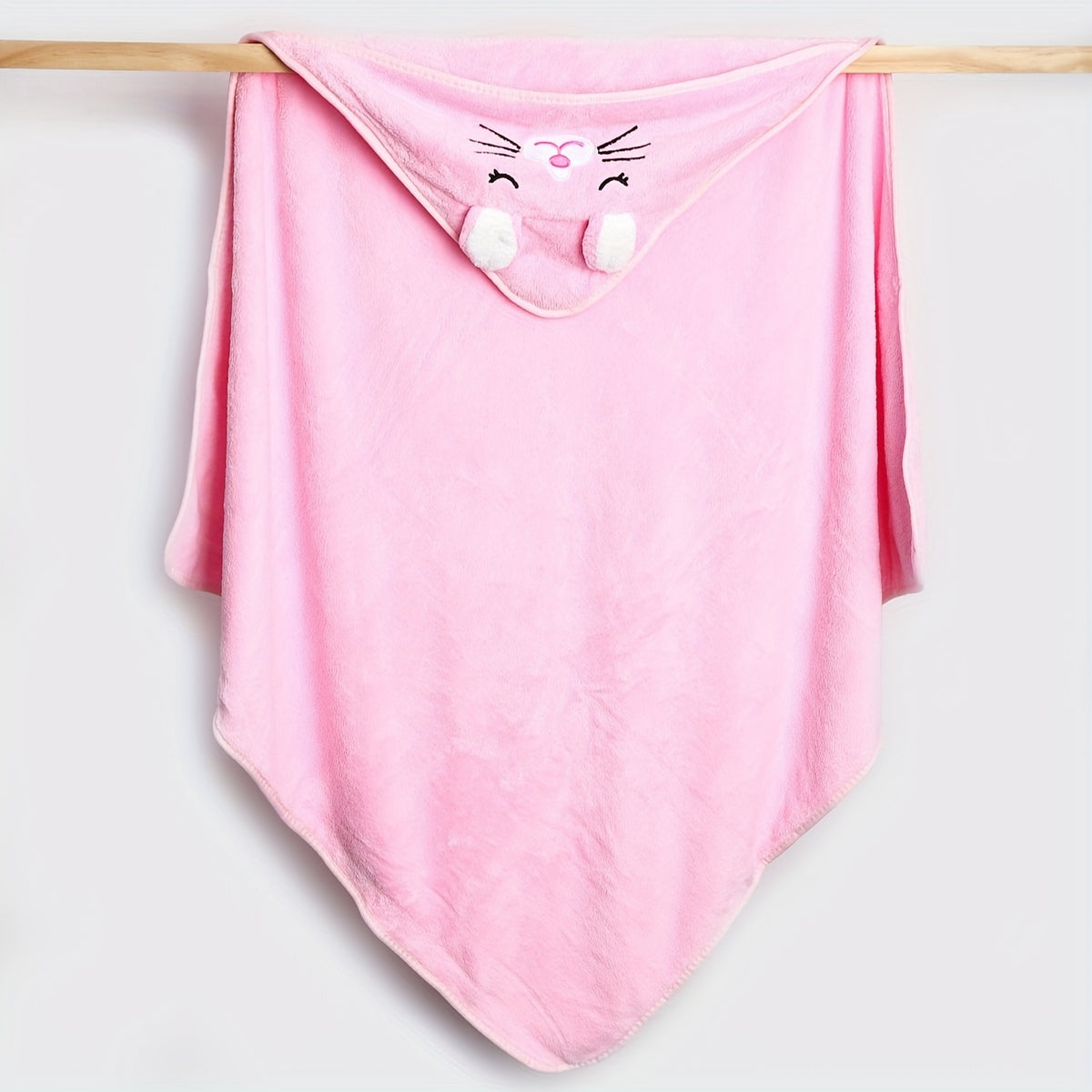 Baby hooded bathrobe