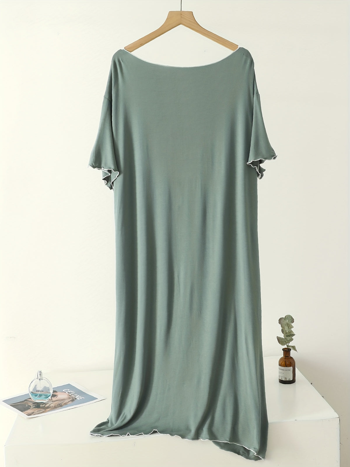 Women's plus size modal nightdress, two pack