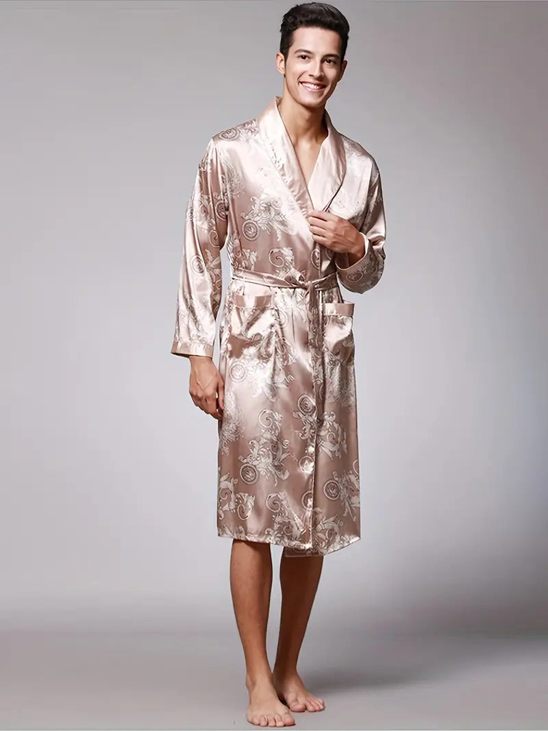 Peignoir de Luxe Doux avec Imprimé Dragon — photo 9