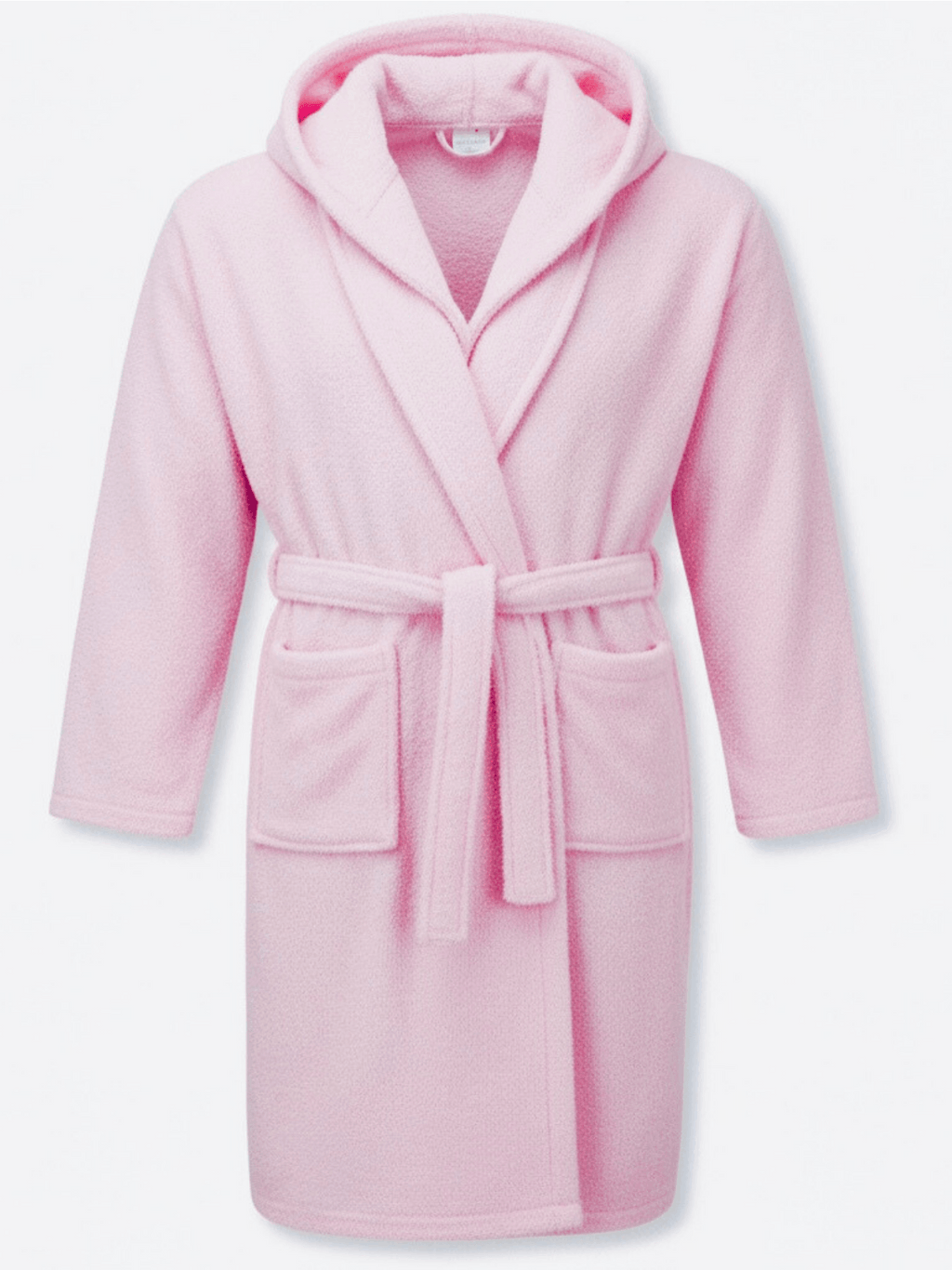 Unisex hooded terry towelling bathrobe