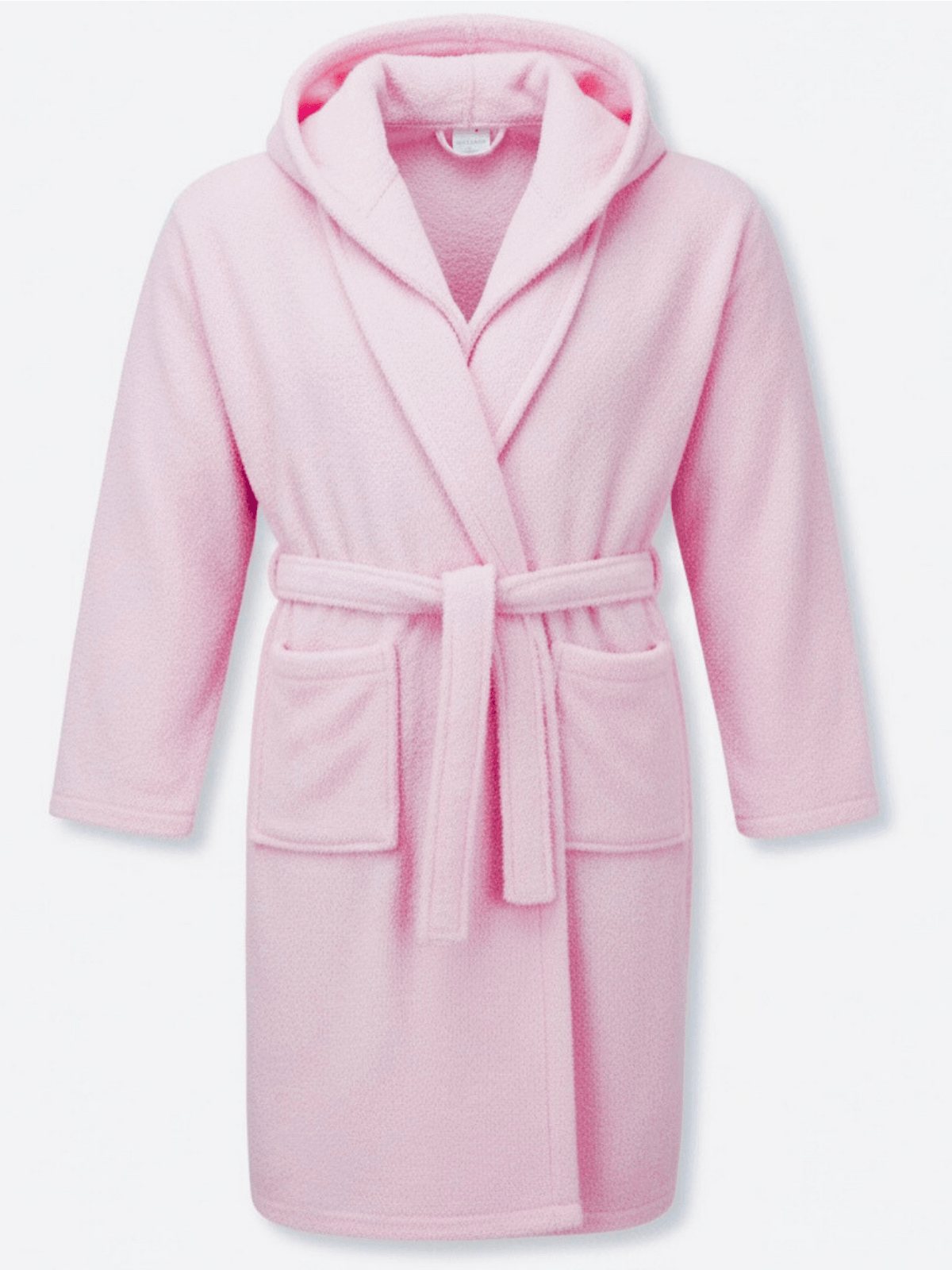 Unisex hooded terry towelling bathrobe