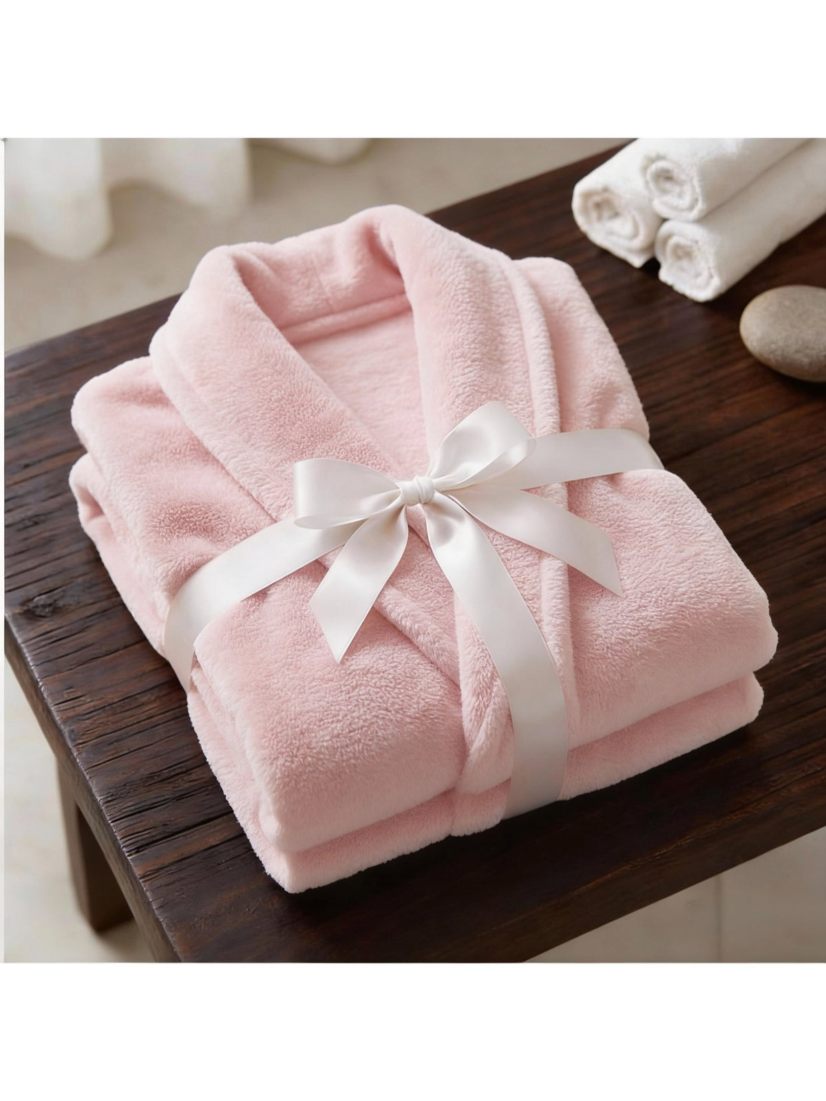 Unisex cotton bathrobe