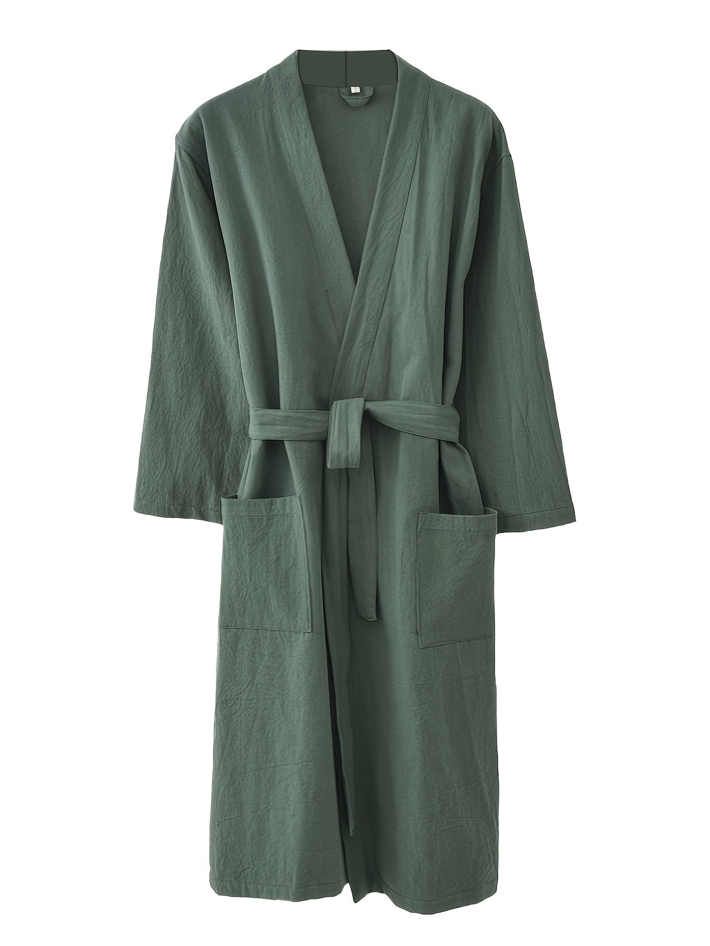 Women's linen bathrobe