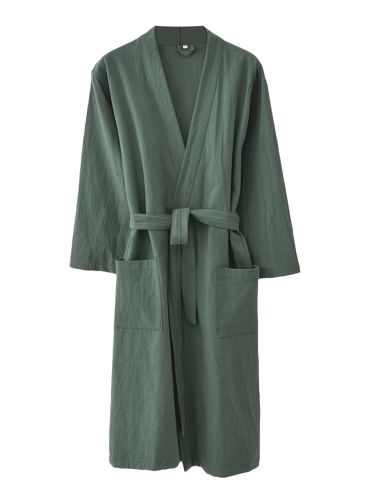 Women's linen bathrobe