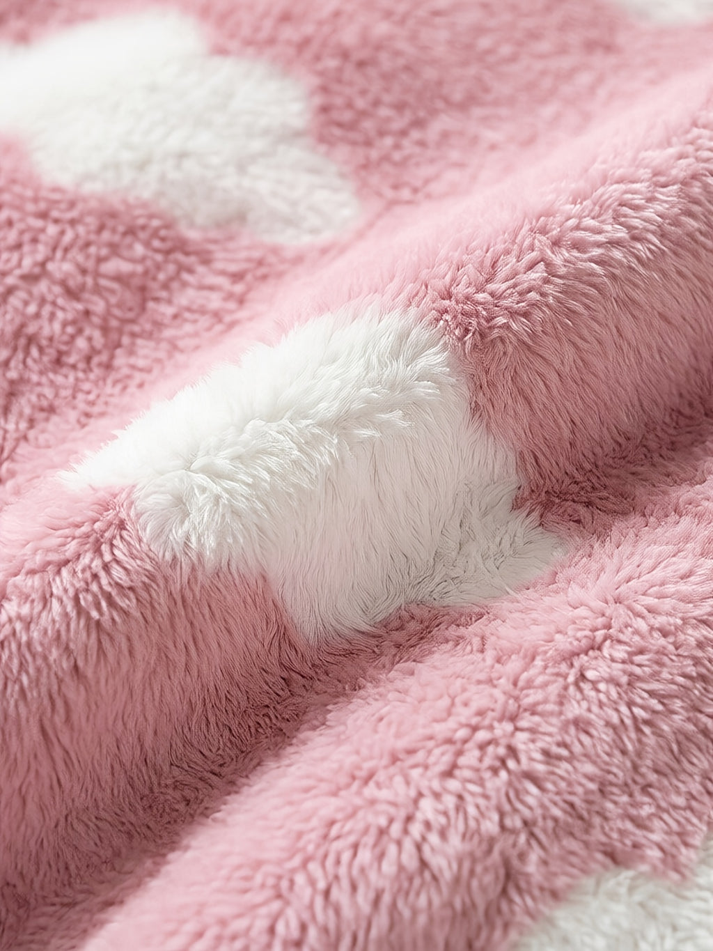 Baby white hooded flannel bathrobe