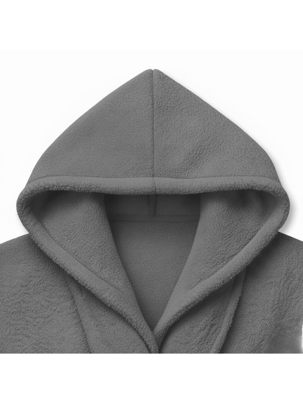 Unisex hooded terry towelling bathrobe