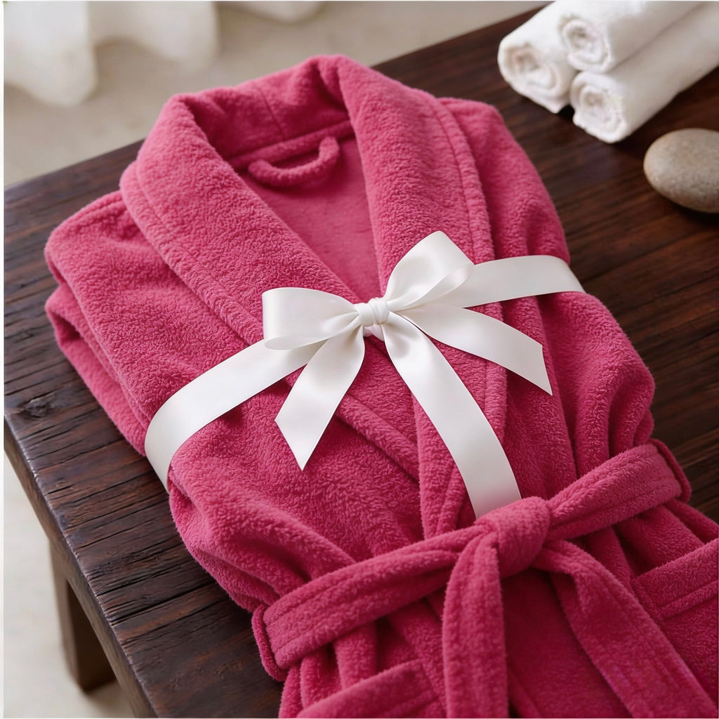 Unisex cotton bathrobe