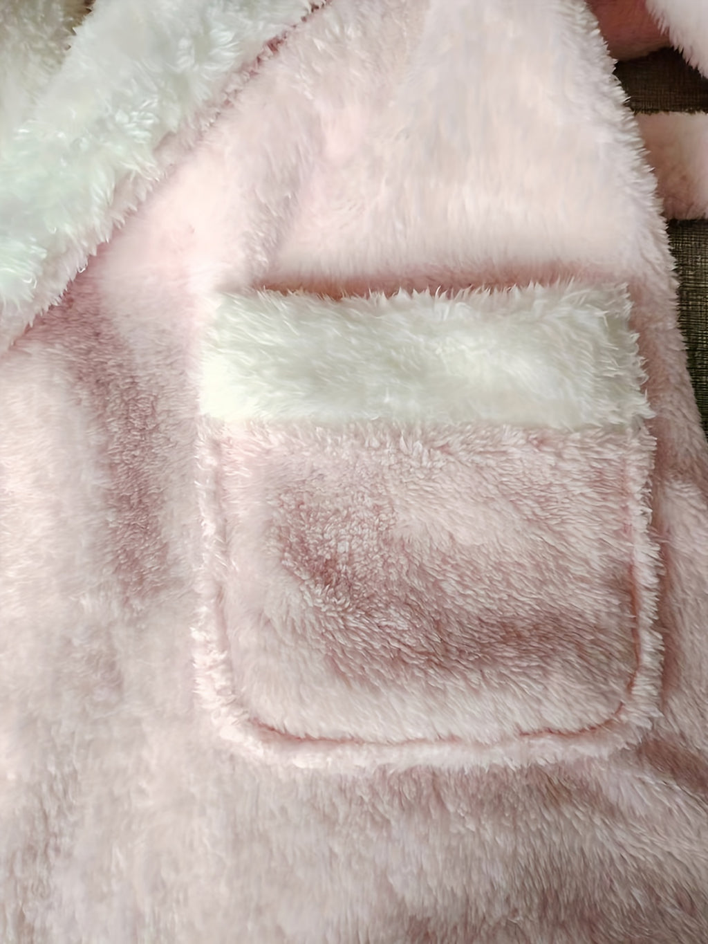 Women's pink flannel dressing gown