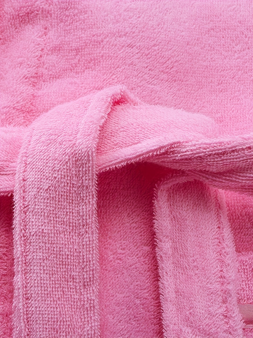 Unisex blue terry towelling bathrobe