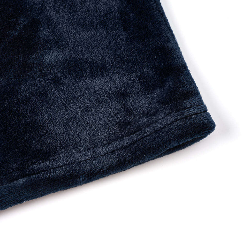 Unisex hooded flannel bathrobe