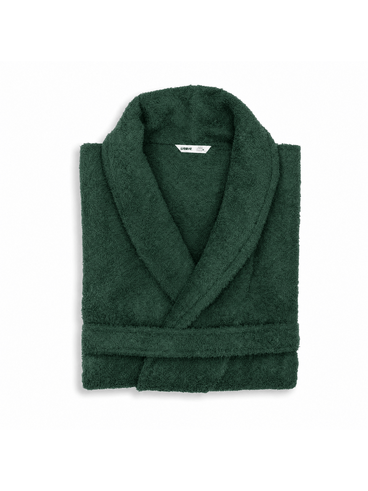 Unisex long terry towelling bathrobe