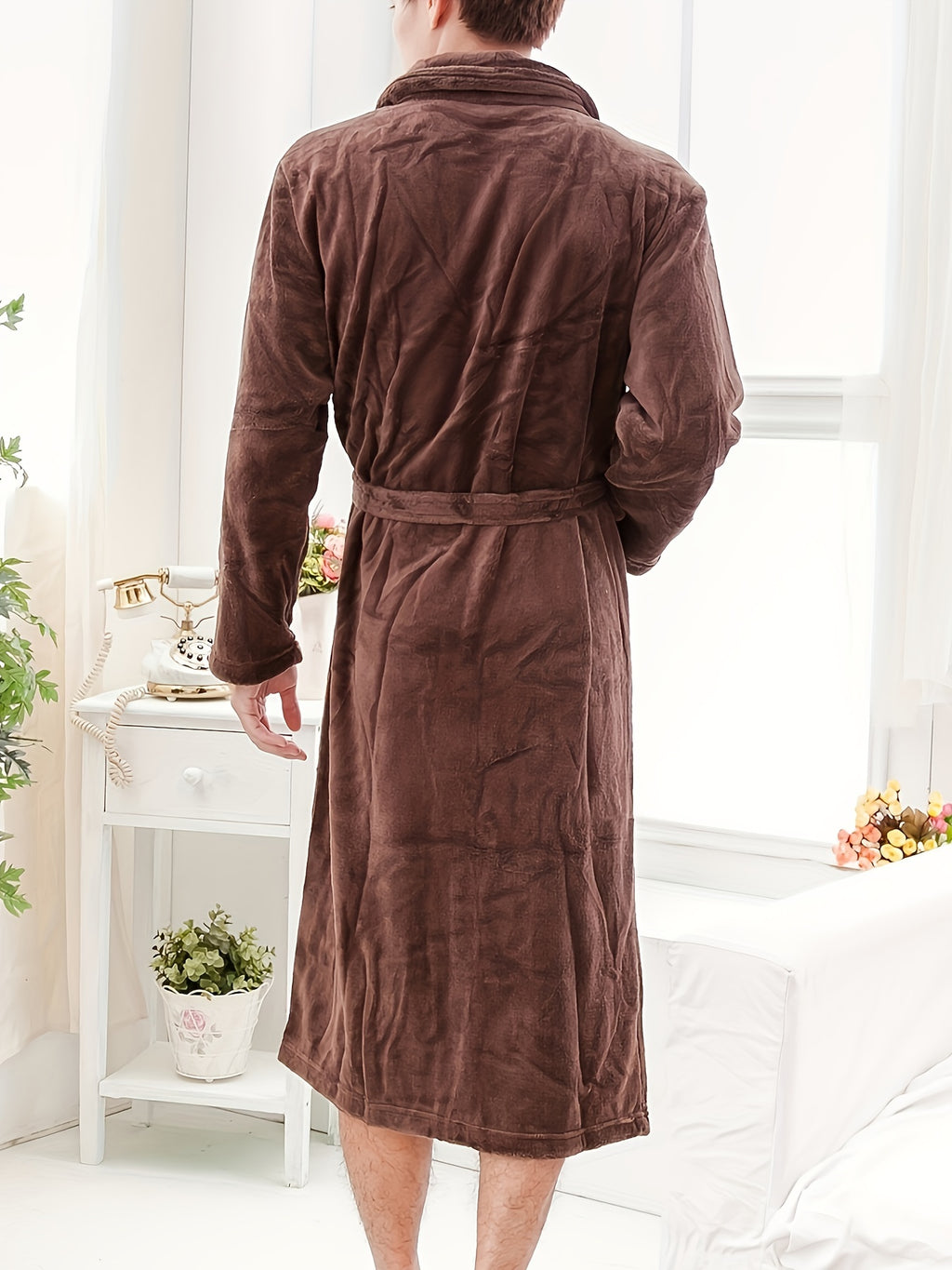 Women's fleece dressing gown