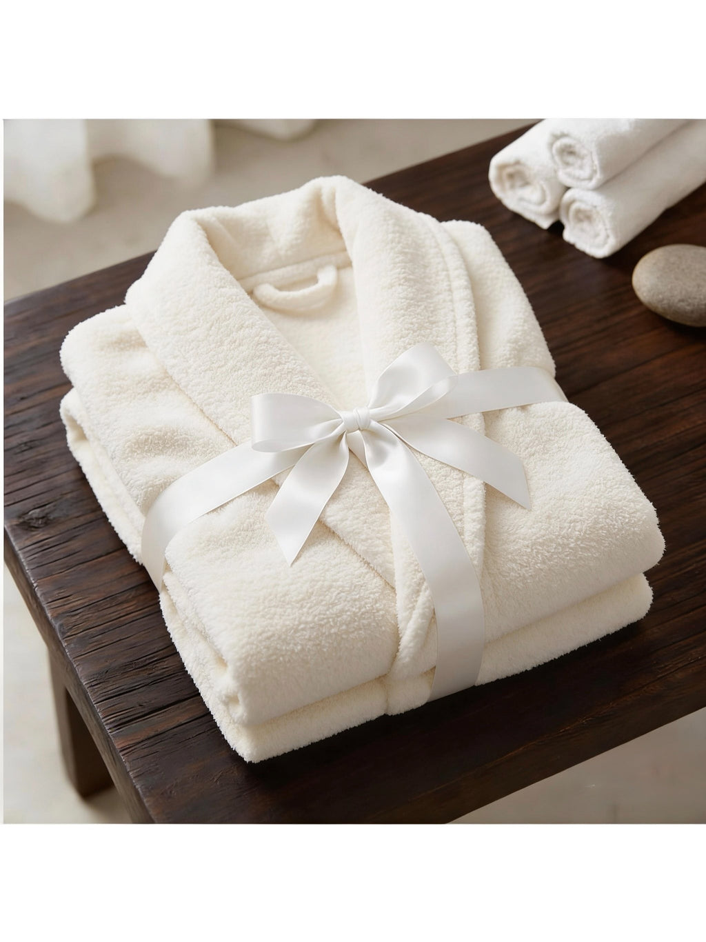 Unisex cotton bathrobe