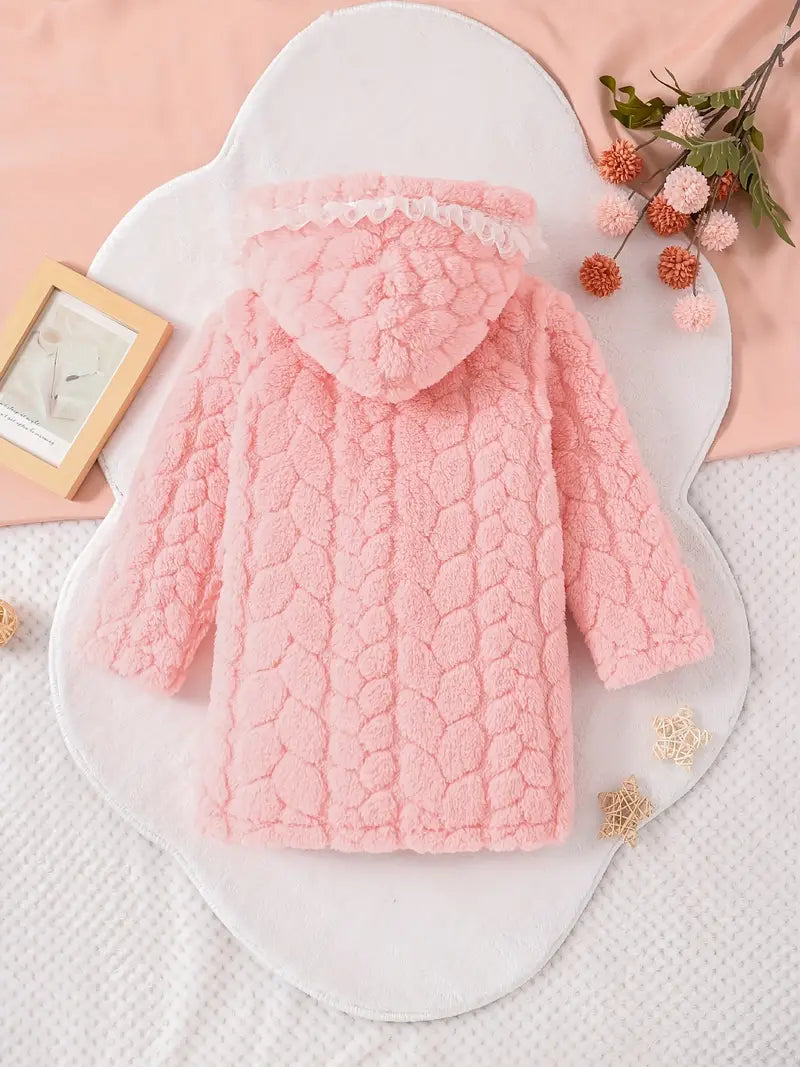 Peignoir de Bain Enfant En Polaire Éponge pour Filles — photo 2