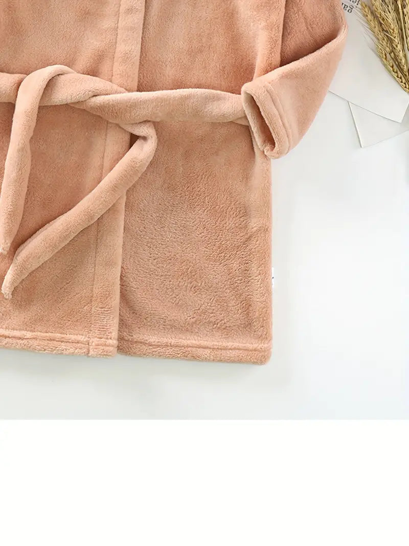 Peignoir de Bain Enfant Chaud Couleur Unie — photo 18