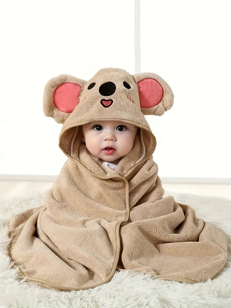 Baby hooded towelling bathrobe, koala — Koala Image