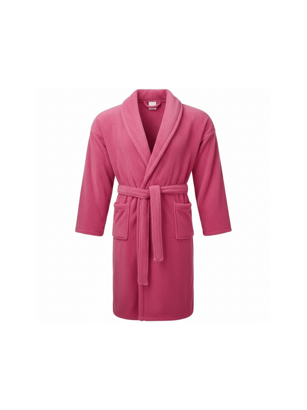 Unisex terry towelling bathrobe with pockets