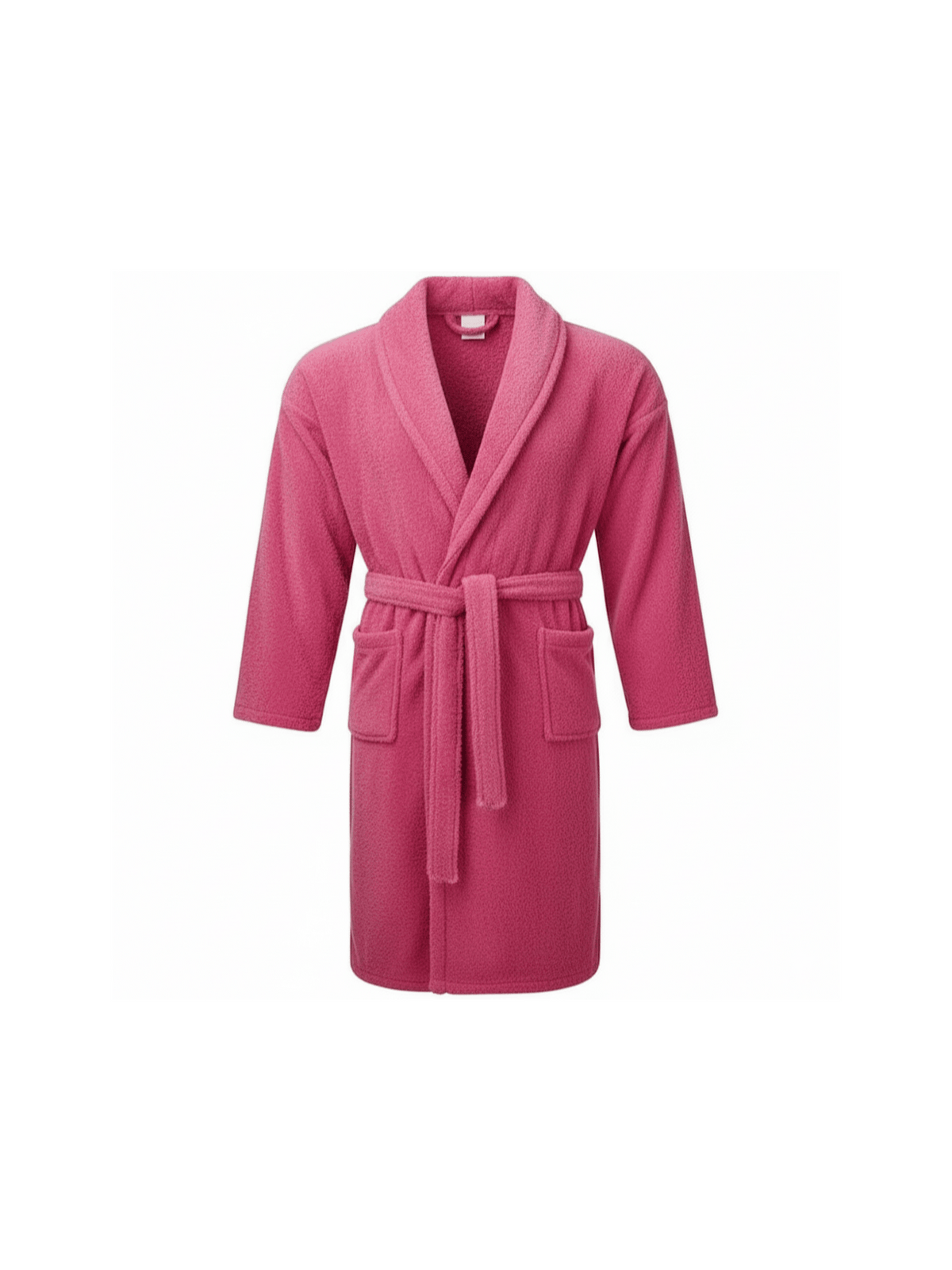 Unisex terry towelling bathrobe with pockets