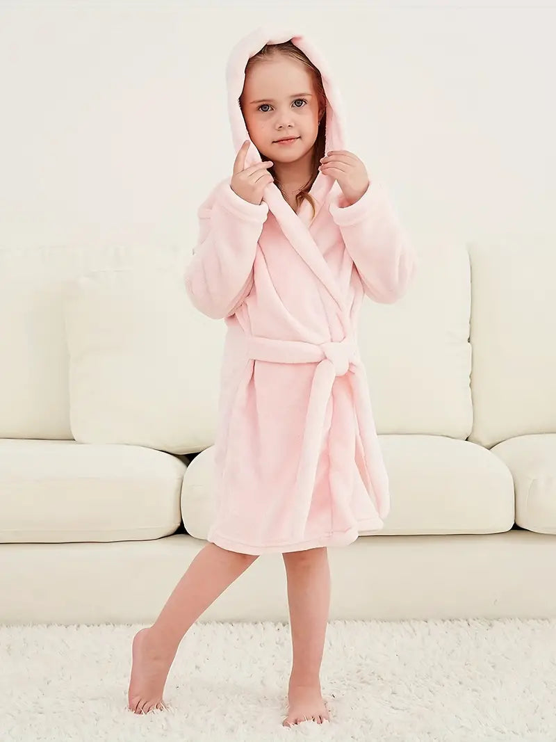 Peignoir de Bain Enfant Polaire avec Capuche — photo 8