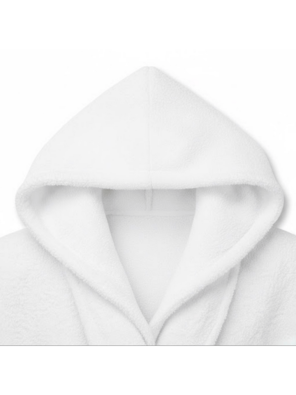 Unisex hooded terry towelling bathrobe