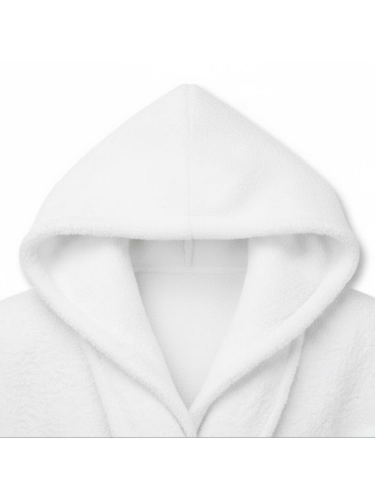 Unisex hooded terry towelling bathrobe