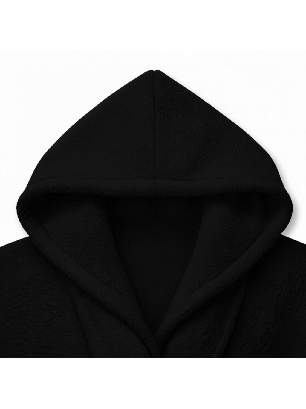 Unisex hooded terry towelling bathrobe