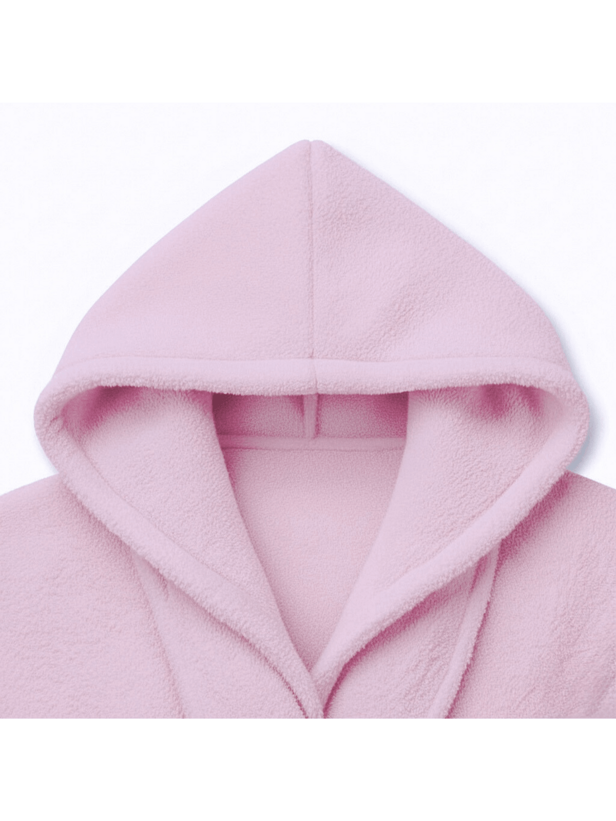 Unisex hooded terry towelling bathrobe