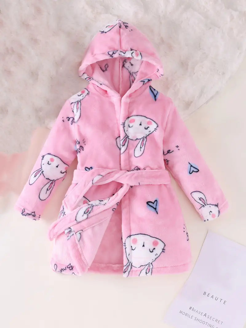 Peignoir de Bain Enfant Éponge Rose — coloris rose