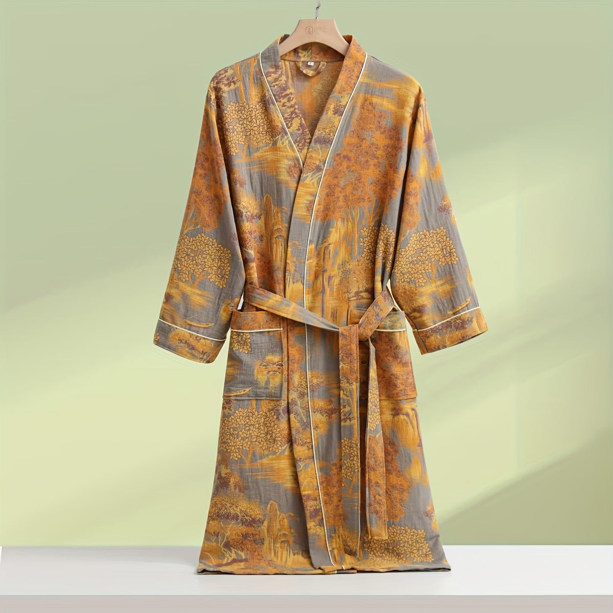 Women's long bathrobe his and hers