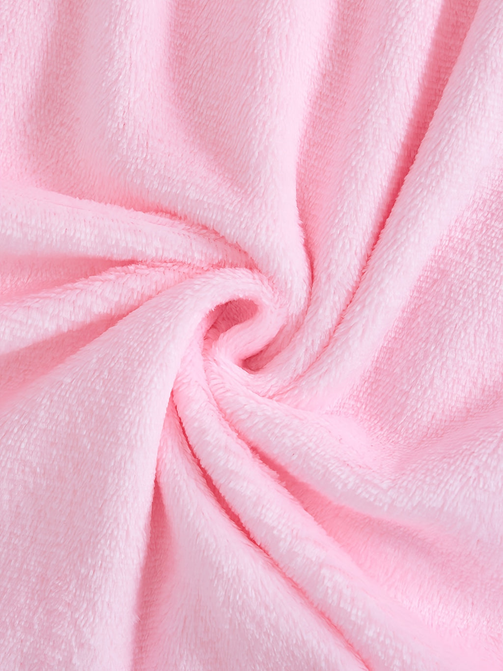 Women's pink long heart print flannel dressing gown