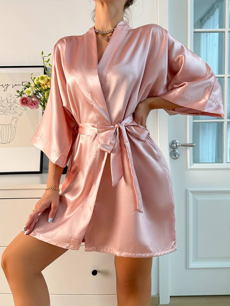 Women's satin dressing gown