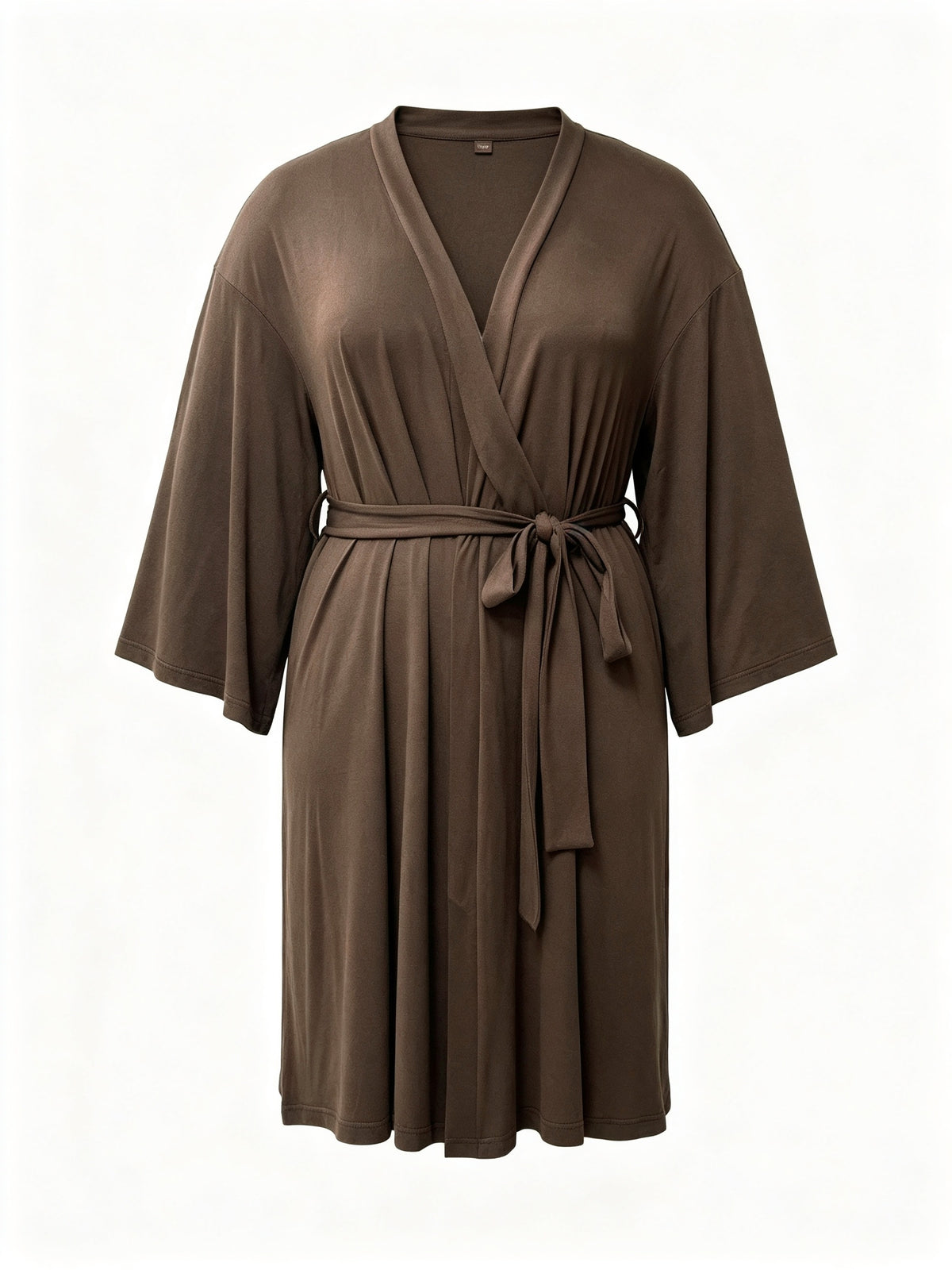 Women's plus size modal wrap dressing gown