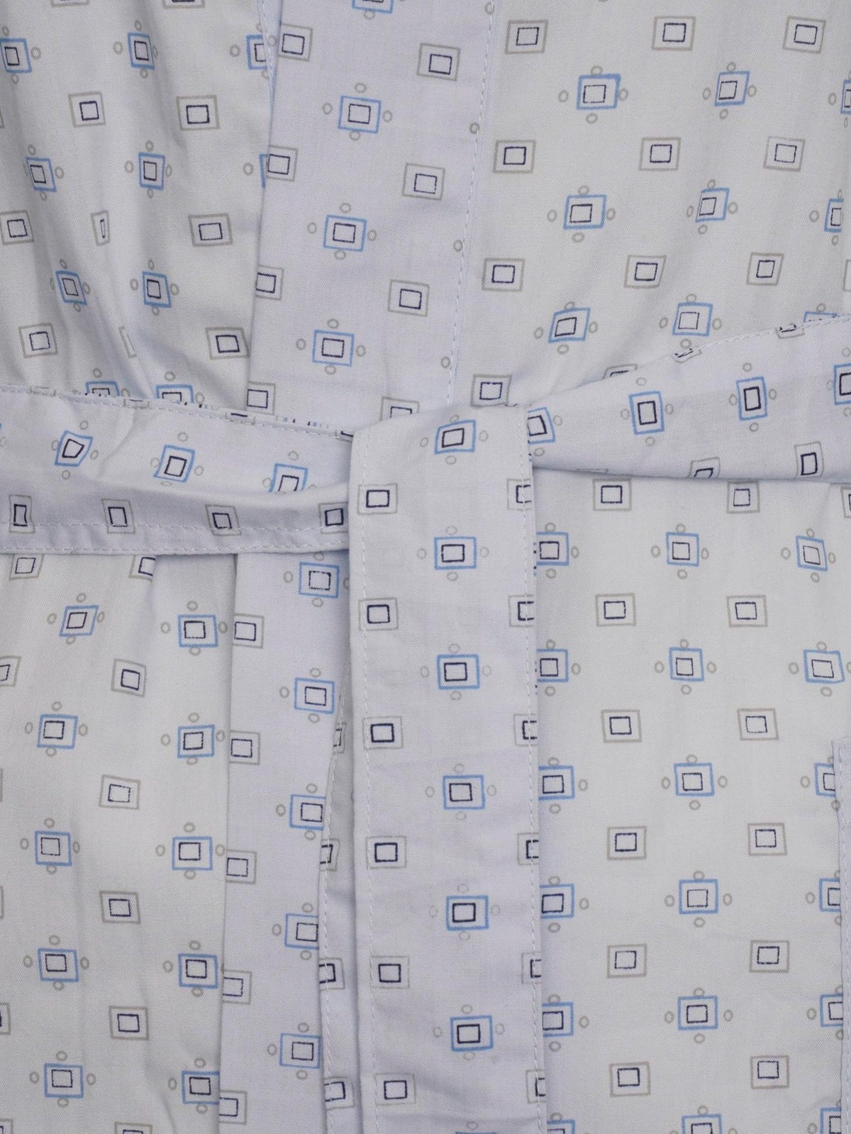 Men's long cotton bathrobe