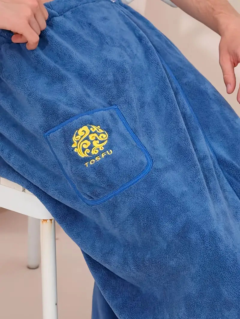 Men's microfibre towel robe
