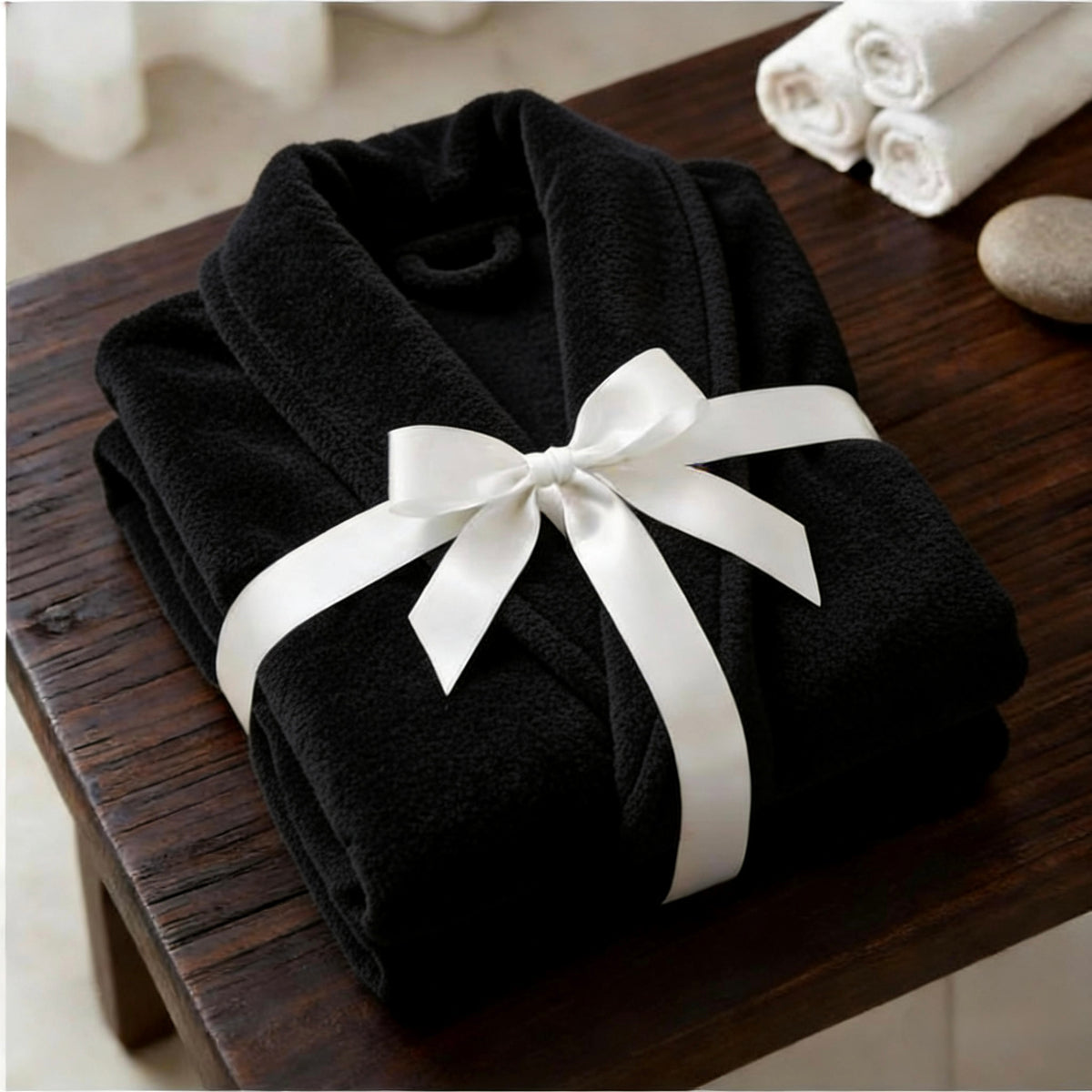 Unisex cotton bathrobe