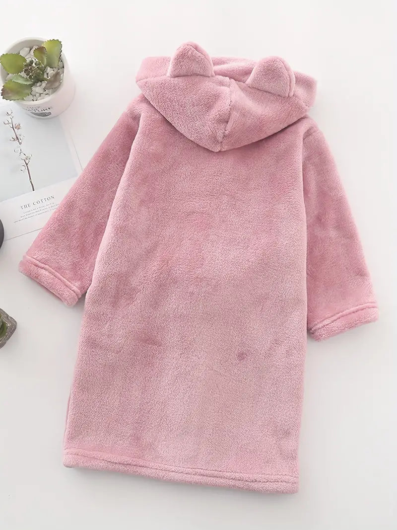 Peignoir de Bain Enfant Fille avec Motif D'ours — photo 2