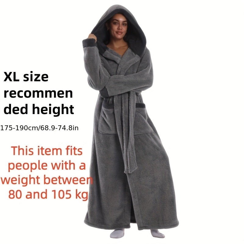 Light Grey Hooded Robe / XL