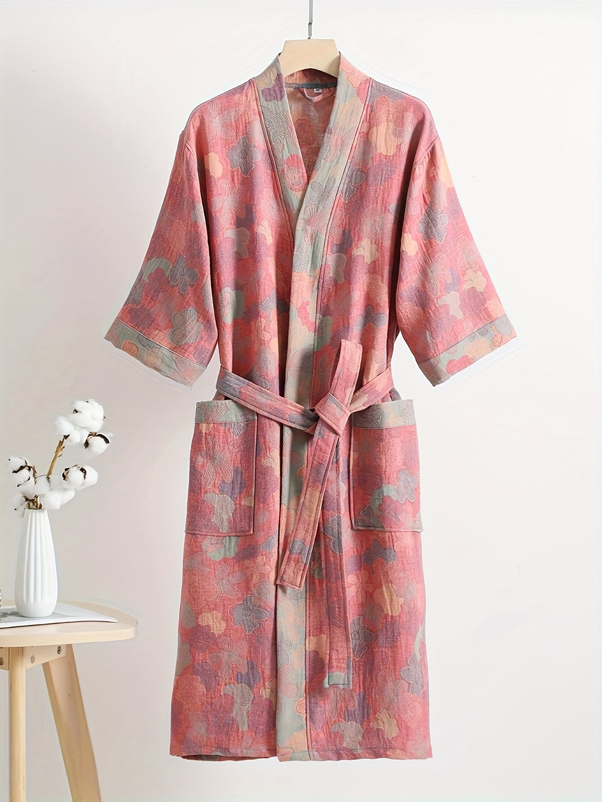 Unisex bathrobe spa style
