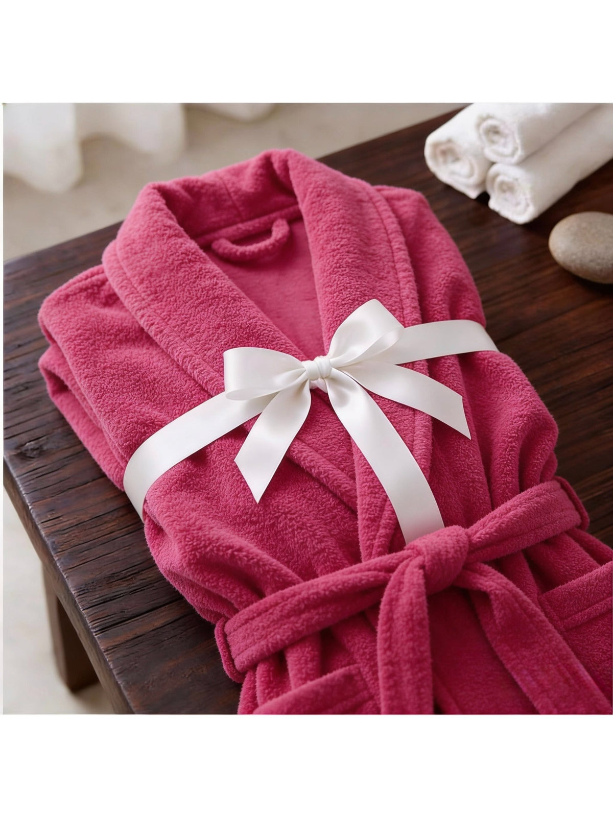 Unisex cotton bathrobe