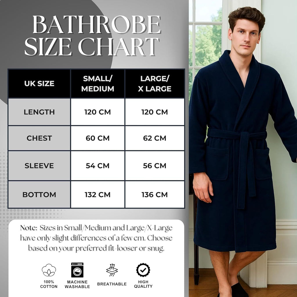 Unisex towelling bathrobe